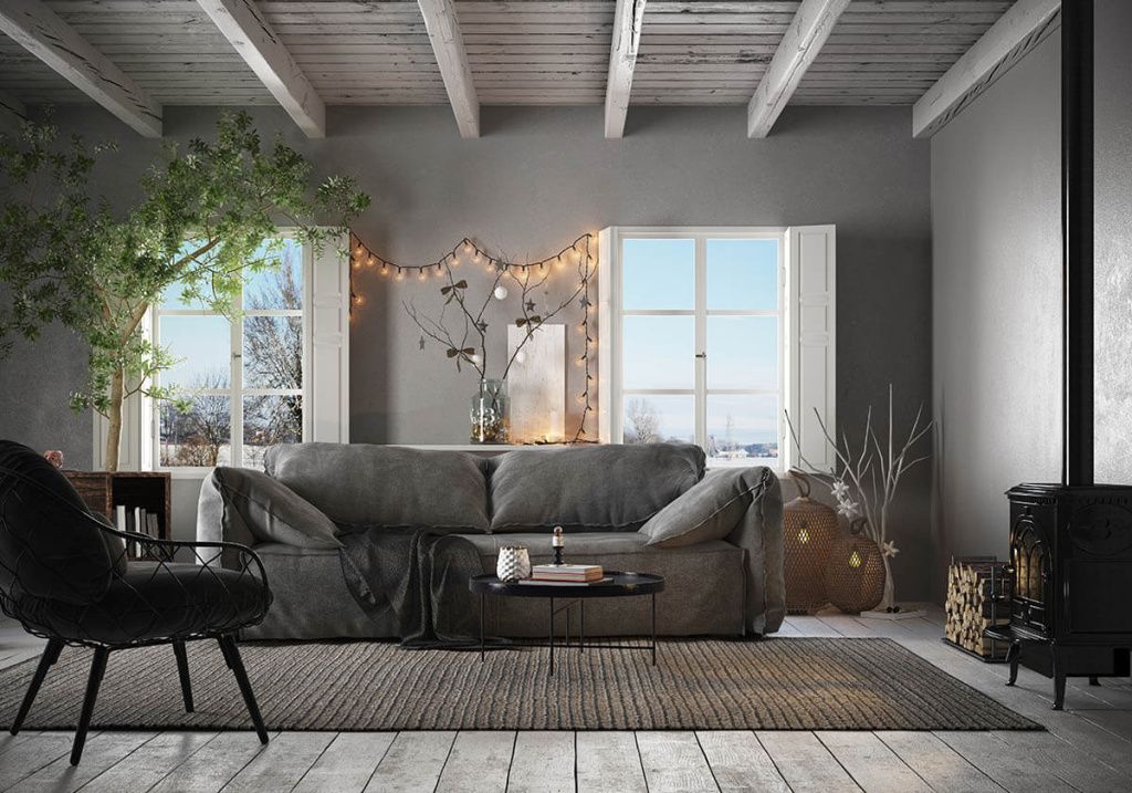 Идеи новогоднего оформления - скандинавская зима