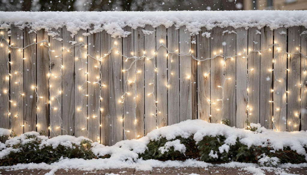 Светодиодная подсветка забора