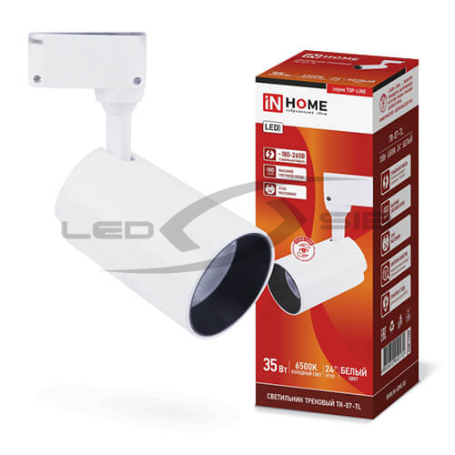 Светильник сд трековый TR-07-TL 35W 4000К 3500Lm IP40 24 град. белый серии TOP-LINE IN HOME