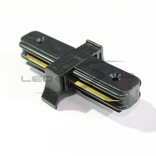 соединитель для шинопровода однофазный прямой (черный)  Соединитель для шинопровода однофазный прямой (черный) 