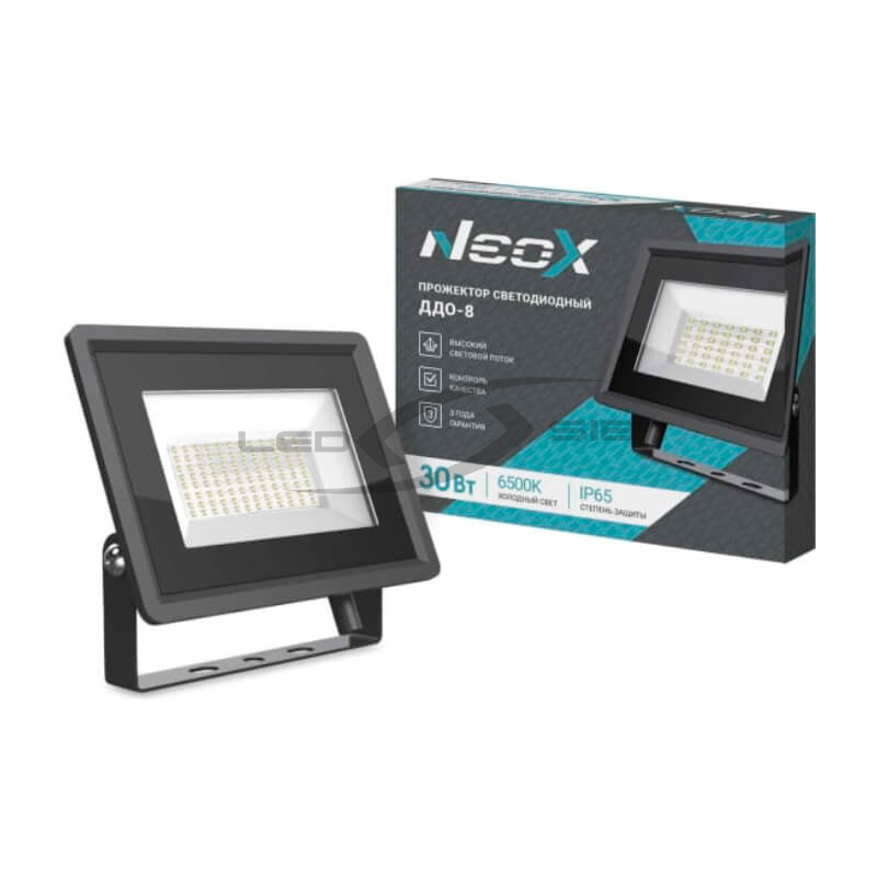 Прожектор сд ДДО-8- 30Вт 230В 3150 Лм IP65 NEOX