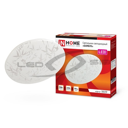 светильник cд deco 14w 4000к 910lm 300мм бамбук in home Светильник cд DECO 14W 4000К 910Lm 300мм БАМБУК IN HOME