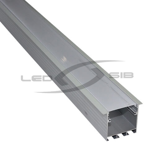 Встраиваемый алюминиевый профиль (с экраном) LS-YF-827, 2000х45х35 мм