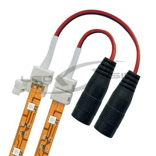 Коннектор 2-х сторонний LS с защёлкой для одноцветных СД лент шириной 8 мм (МАМА) 2PIN