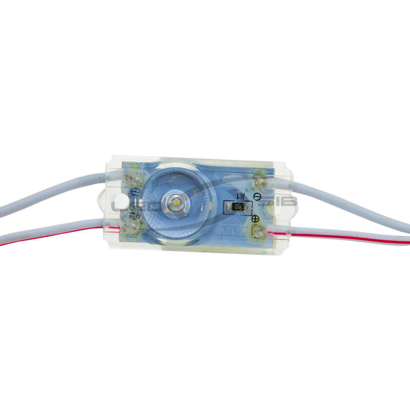 Светодиодный модуль LS E1 с линзой SMD 2835/1LED 36x17x7мм max 0,5W 65 Lm IP65 (Провод 8см) 175°