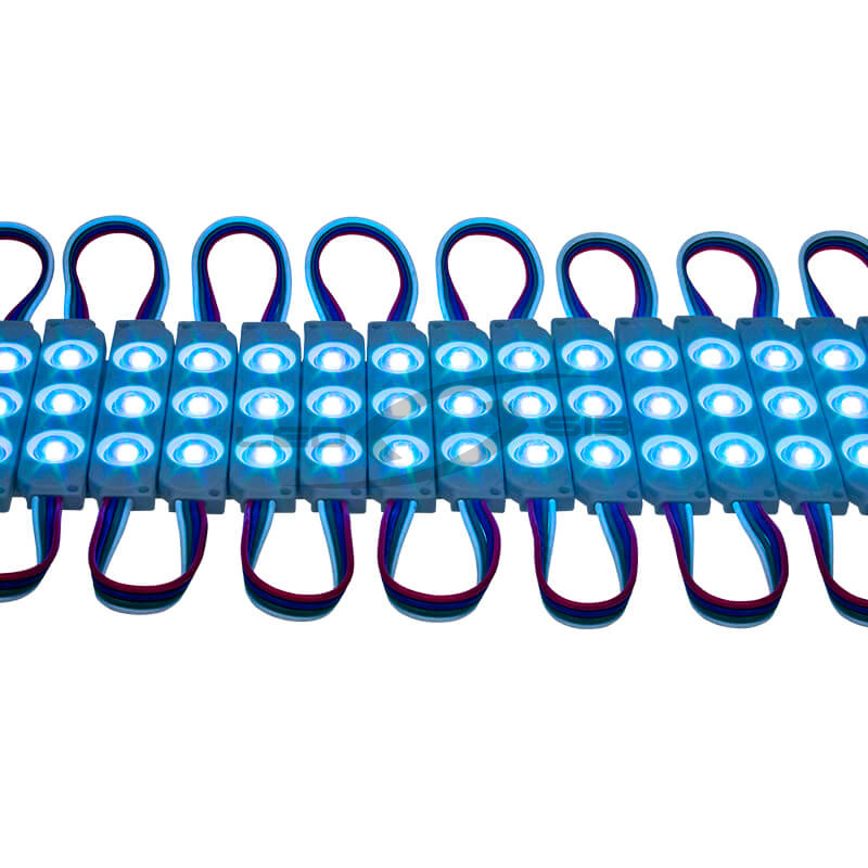Светодиодный модуль LS SMD 3535/3LED 75х15х5 мм max 1.6W IP65 140° с линзой