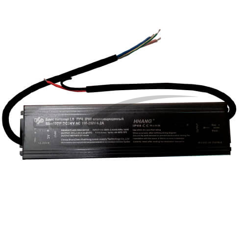 блок питания ls ip68 влагозащищенный серии slim 100w dc 24v ac 110-250v 4.2a (алюминий) 220*53*18мм Блок питания LS IP68 влагозащищенный серии Slim 100W DC 24V AC 110-250V 4.2A (алюминий) 220*53*18мм