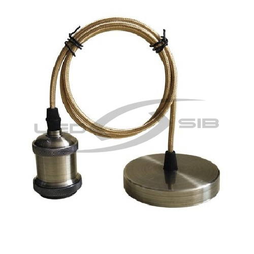 Патрон Е27-ПШ-deco подвесной шнур 1м IN HOME