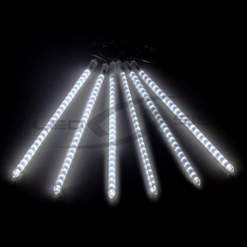 Сосульки LED LS из 50см пластиковых труб (7 шт), коробка 50 шт, стык, провод PVC