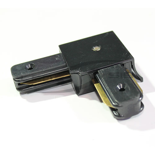 соединитель для шинопровода однофазный угловой (черный)  Соединитель для шинопровода однофазный угловой (черный) 