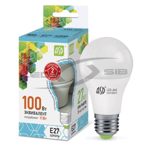 лампа сд led-a60-standard 11.0w 230v е27 990lm Лампа сд LED-A60-standard 11.0W 230V Е27 990Lm