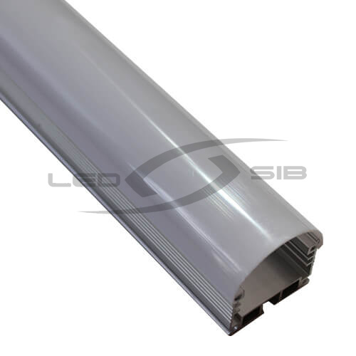 Накладной алюминиевый профиль (с экраном) LS-СС-033, 2000х28.5х18.8мм