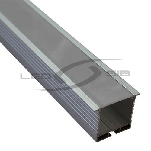 Встраиваемый алюминиевый профиль (с экраном) LS-СС-074, 2000х44х35 мм