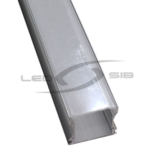 Накладной алюминиевый профиль (с экраном) LS-YF-124C  2000х17.6х14,7 мм