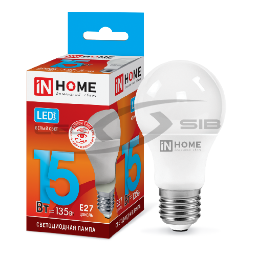 Лампа сд LED-A60-VC 15.0W 230V Е27 1350Lm IN HOME