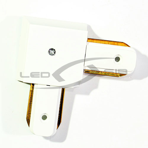 соединитель для шинопровода однофазный угловой (белый)  Соединитель для шинопровода однофазный угловой (белый) 