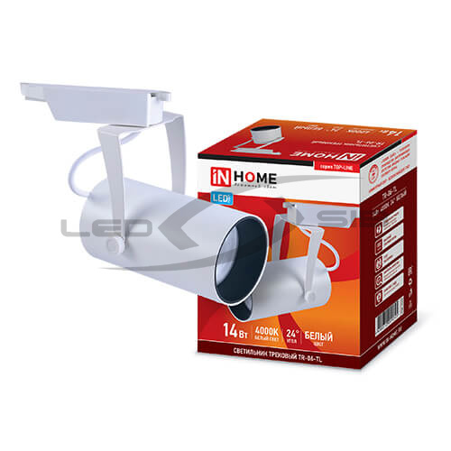Светильник сд трековый TR-06-TL 14W 4000K 1400Lm IP40 24 град. белый серии TOP-LINE IN HOME