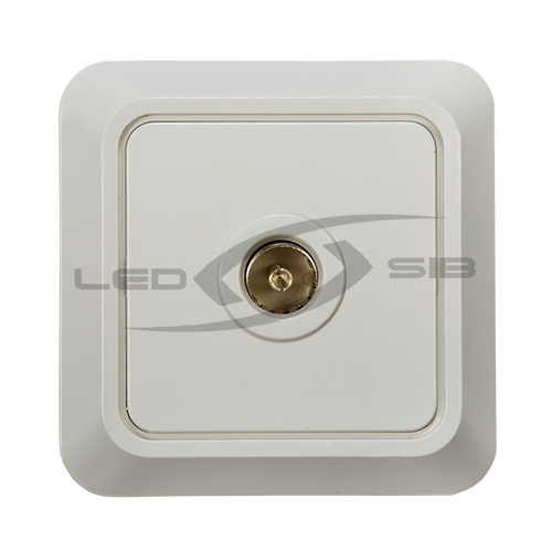 Розетка ТВ BOLLETO белая 7027