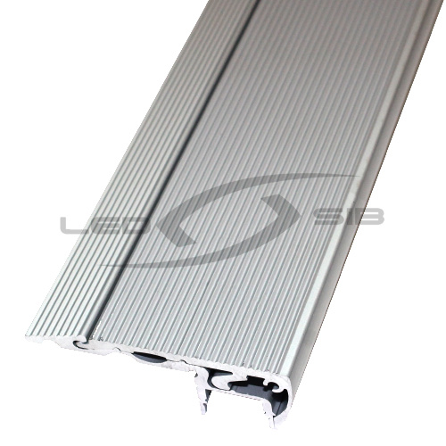 накладной алюминиевый профиль для ступеней с подсветкой (с экраном) ls-yf-836step light 2000х60х21мм Накладной алюминиевый профиль для ступеней с подсветкой (с экраном) LS-YF-836Step light 2000х60х21мм