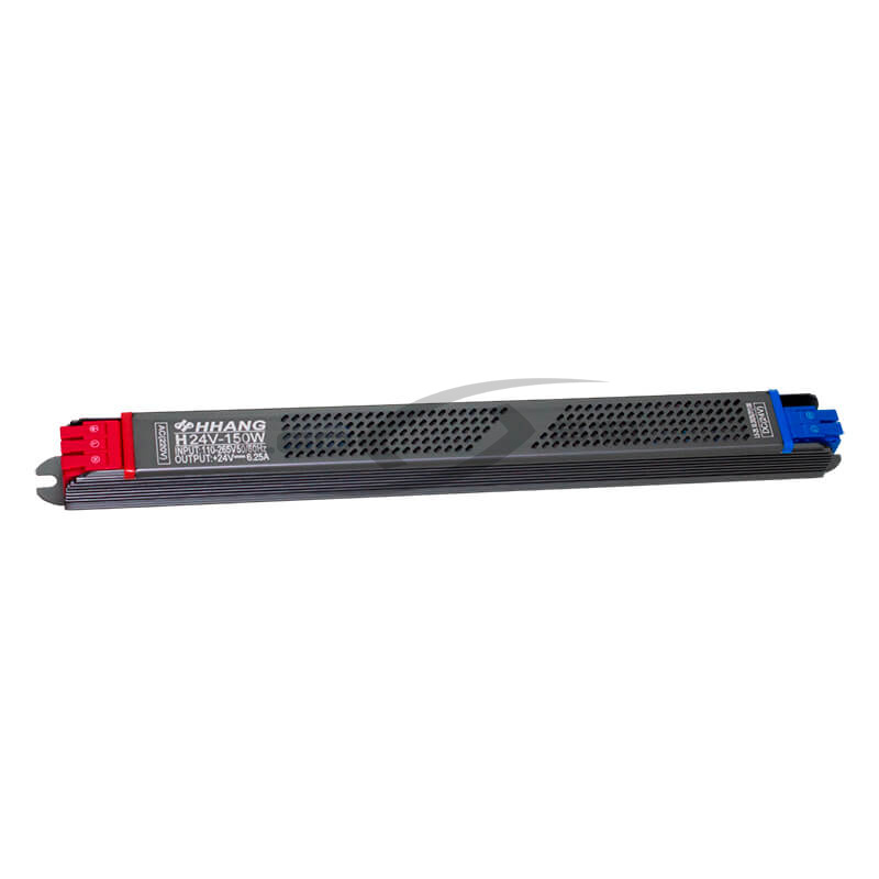 Блок питания LS узкий 150W DC24V 6,25A IP20 AC 170-265V (Алюм. корпус) 185*20*20 мм с клеммами 