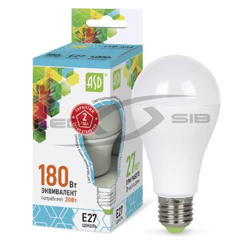 лампа сд led-a60-standard 20.0w 230v е27 1800lm Лампа сд LED-A60-standard 20.0W 230V Е27 1800Lm