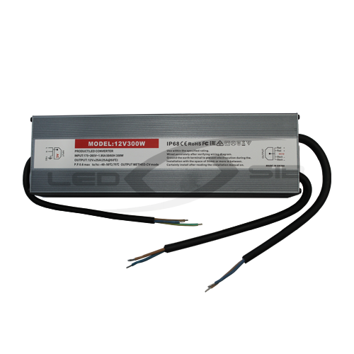 Блок питания влагозащищенный LS серии Slim 300W DC 12V AC 170-265V 25A  255*76*39мм 5Y IP68 НН