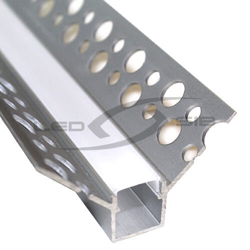 Встраиваемый алюминиевый профиль в гипсокартон (с экраном) LS-YF-844, 2000х44х25 мм     