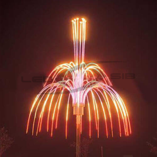 Светодиодная светодинамическая конструкция ФЕЙЕРВЕРК  Магнолия, 48 лучей, 2,6х2,8 м, IP65, 132W 24V
